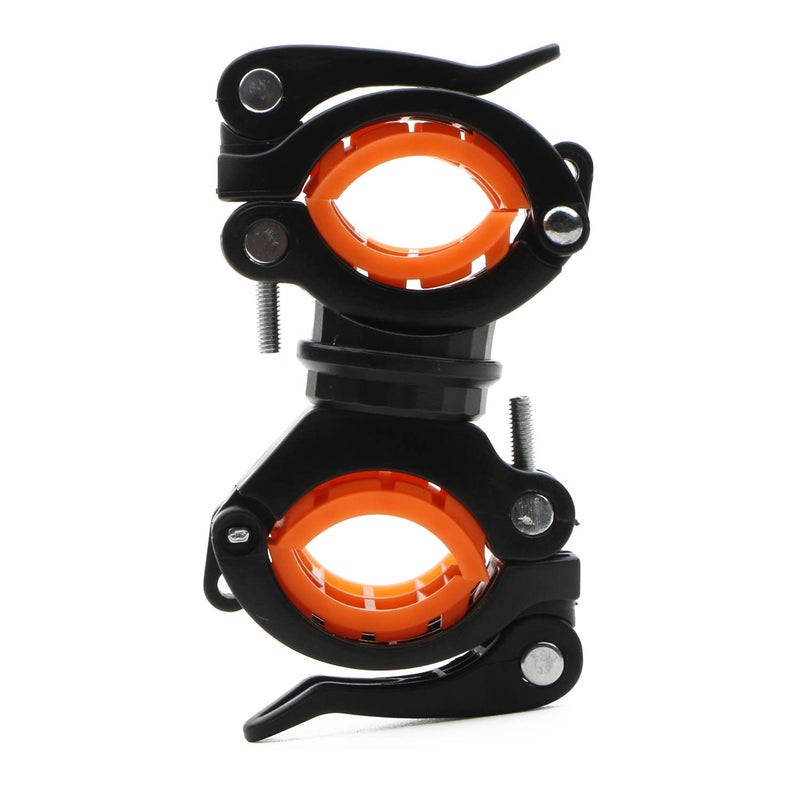 Rowiz Flashlight Holder, 360 Degree Rotation Bicycle Bike LED Light Torch Mount Clamp Clip Holder Grip Bracket, Bike Flashlight Mount, Pack of 4 - Image 2